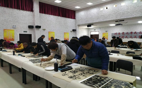 平谷区刘家店镇总工会举办书法培训_副本